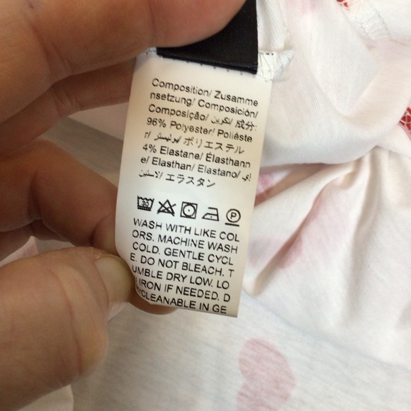 SHEIN Curve 1XL Heart Print Open Back Tie Top Valentine Long Sleeve - Picture 8 of 10